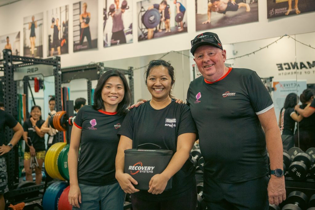 Coach Mike & Gladys from Recovery Systems with Hayati from Alphafit